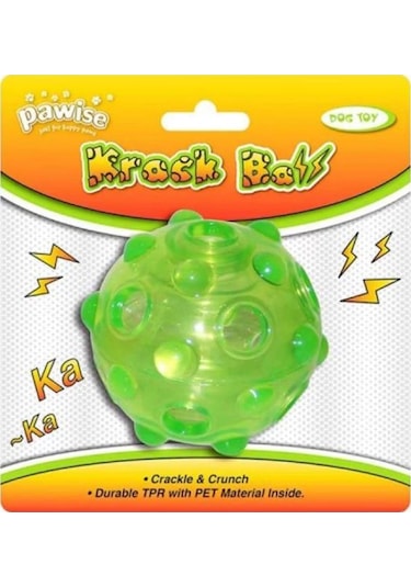 Pawise Krack Ball Köpek Oyun Topu 7.5 CM Çok Renkli