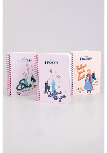 Dekomus İle Lisanslı Elsa Frozen "tekli" Spırallı A6 80 Yaprak Bloknot