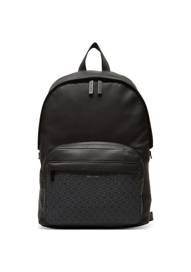 Calvin Klein Mono Baskılı Erkek Sırt Çantası Lv04d3187gub1 Siyah