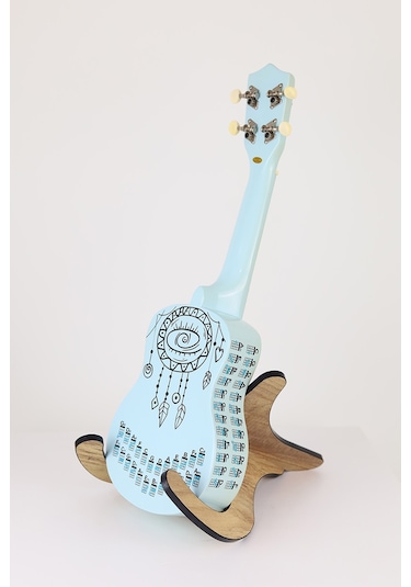 gözyaşı siyah renk ukulele akor cetveli tablosu stickeri etiketi