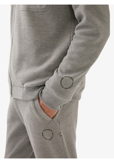 Blackspade Erkek Sweatshirt 40835 - Gri Melanj Gri Melanj
