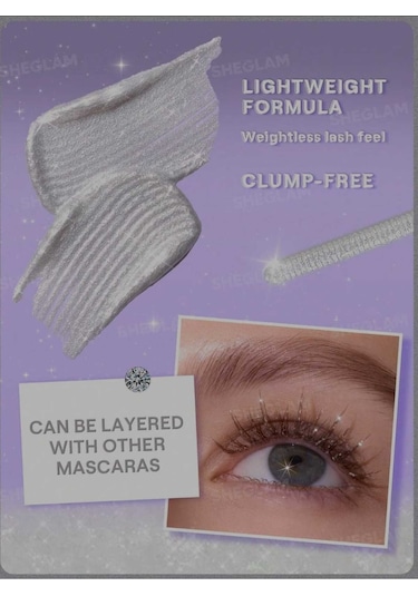 Sheglam Crystal Gaze Glitter Kaş Ve Kirpik Maskarası