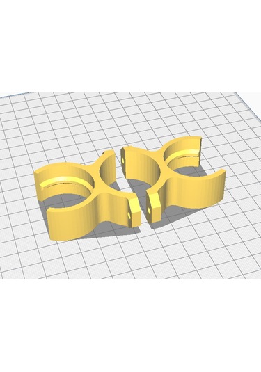 Süpürge Çiftli Askı Aparatı Vidalar Hariç