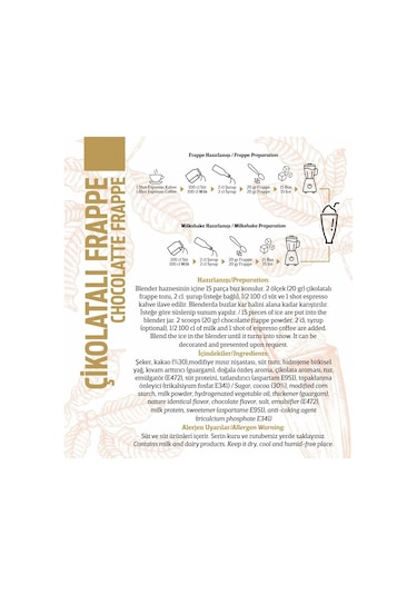 Oze Frappe Tanışma Seti Çilek 250 G + Çikolata 250 G + Mango 250 G