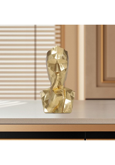 Suntek Reçine Düşünür Heykeli Ev Dekoru Soyut Figür Masa Konuşma Yok