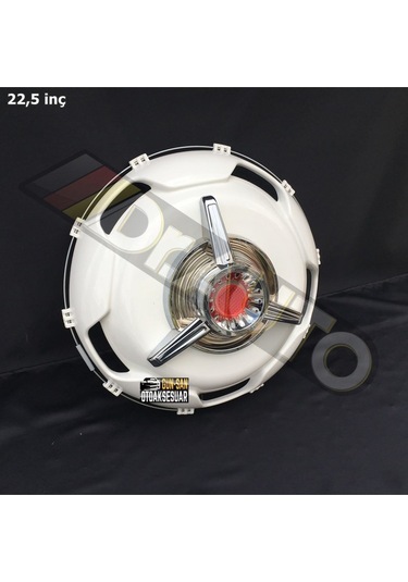 22.5 İnç Büyük Model Kırmızı Fırfırlı Jant Kapağı 4'lü Takım