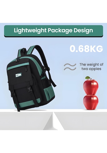 Lichen01 Okul Sırt Çantası Erkek Genç Çocuk Hafif Okul Çantası 3 İla