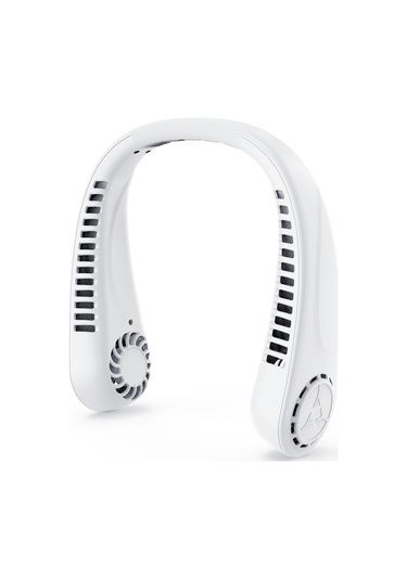 Symbee Taşınabilir Boyun Fanı - 5 Hızlı, Şarj Edilebilir, 1200mah Pil, Spor Ve Dış Mekan Kullanımı İçin Beyaz