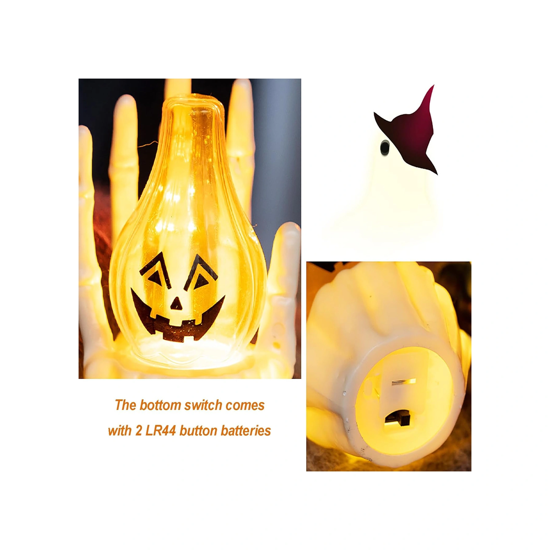 Cadılar Bayramı Dekorasyonu Yeni Hayalet Eli Balkabağı Feneri Aksesuarları Süs Cadılar Bayramı Sahne Düzeni Atmosfer Lambası Fy Diğer