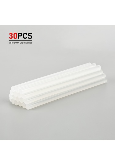 Padalink 30 Adet 7x150mm Şeffaf Sıcak Yapıştırma Çubukları - Dıy, Dekorasyon, Tamir İşleri İçin