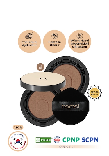 Zero Fit Cushion Kore Fondöten Spf50+ Pa+++ Refill X2 12g Tan