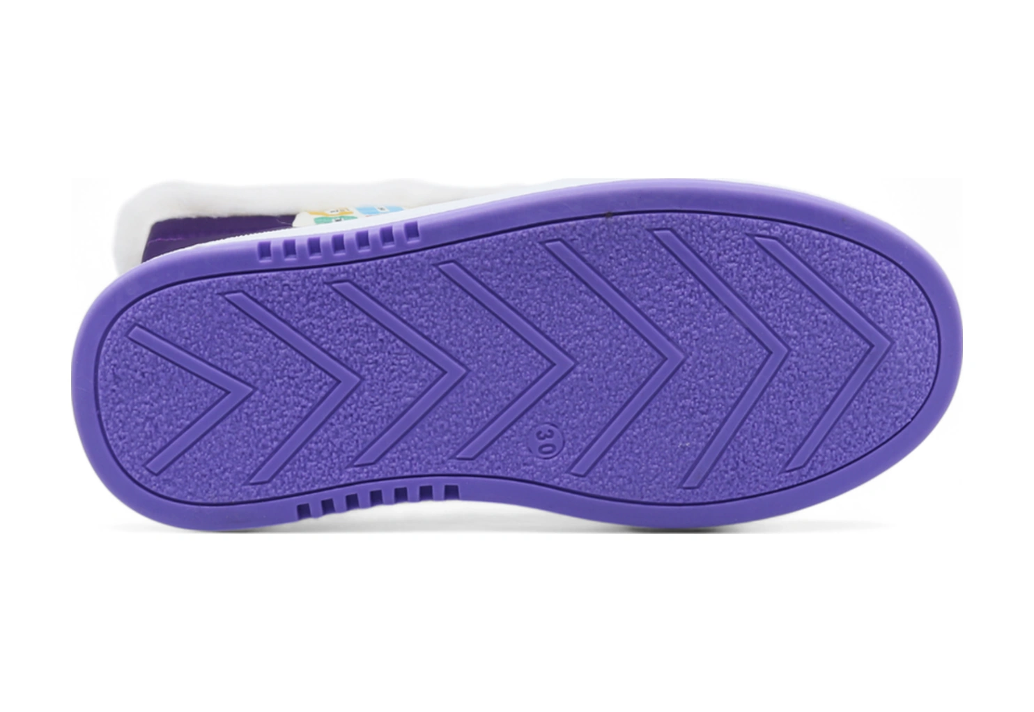 Khayt Belen Sıcak Astar Su Ve Soğuk Dayanıklı Ortopedik Kaymaz Taban Çocuk Bot Mor