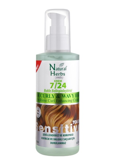 Natural Herbs 7/24 Krem Bukle Belirginleştirici Durulanmayan Saç Kremi 150 ML