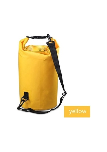 Zcjb Tek Askılı Outdoor Su Geçirmez Pvc Yüzücü Sırt Çantası Sarı 5 Litre Çok Renkli Çok Renkli