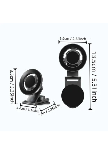 Dashanshop Manyetik Araç Telefon Tutucu At-25a 360 Dönebilir Tutkal Tabanlı Navigasyon Tutacağı