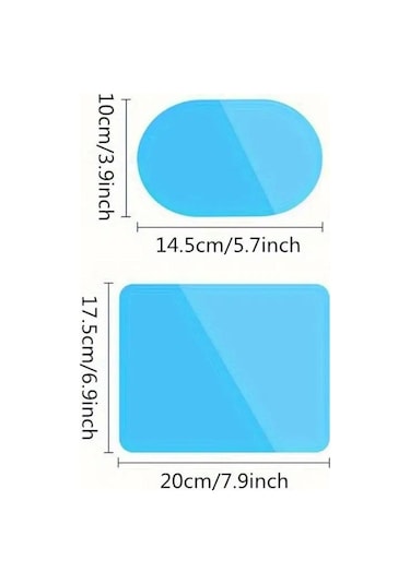 Buffer 4 Parça Yan Aynalar Ve Yan Camlar İçin Araç Ayna Yağmur Kaydırıcı Ve Cam Buğu Önleyici Film Seti
