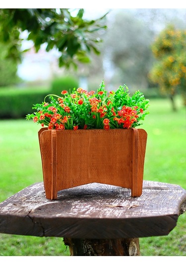 Mandu Ahşap Balkon Saksı Çiçeklik