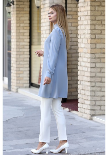 Işıltı Taş Detaylı Büyük Beden Tesettür Takım Gri