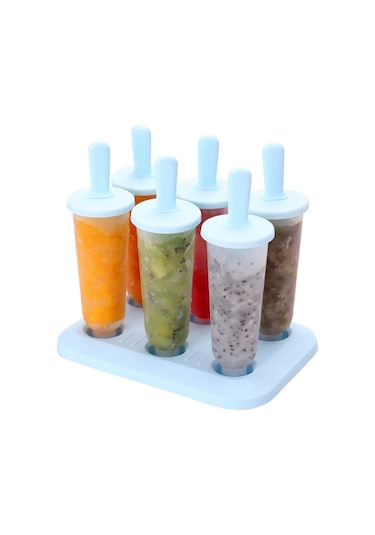 Yaz Diy Yaratıcı Buz Yapımı Kutusu Popsicle Dondurma Kalıbı Blue , Size:popsicle Diğer