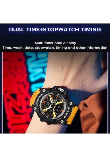 Novahub Sanda Erkekler Elektronik Saat Doğa Sporları Aydınlık Saat Kraliyet Mavisi Çok Renkli Çok Renkli