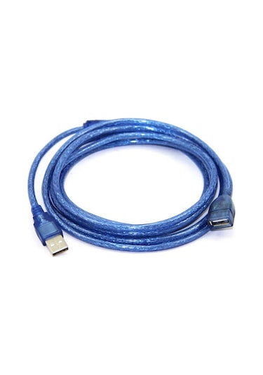5M Metre Usb Uzatma Kablosu Mavi Filtreli - Gerçek Usb 2.0
