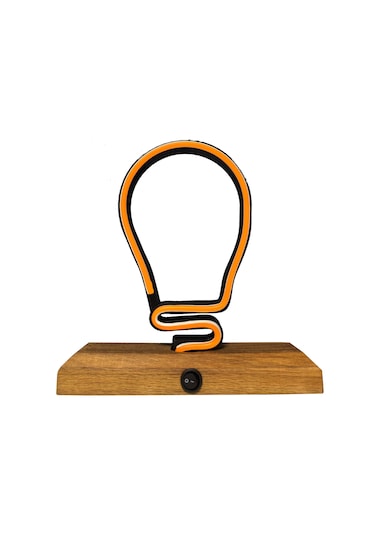 Işıklı Tablo Marketi Ampul Figürlü Neon Gece Lambası Yeşil