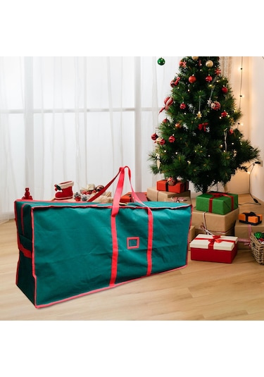 Homyl Yılbaşı Ağacı Saklama Çantası Toz Nemine Karşı Korur Yeşil