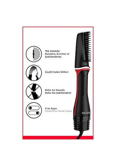 Revlon Blow Dry 3ü1 Arada Saç Kurutma Makinesi Ve Şekillendirici