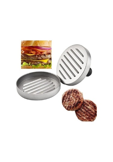 Besthome1 Alüminyum Burger Presi 160g - 2cm Kalınlık, Şeffaf Desenli Şeffaf