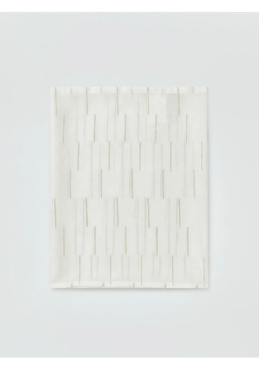 Beyaz Çizgili Runner 45x150 Cm