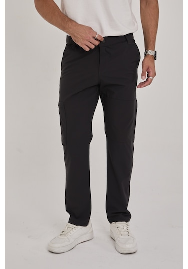 Camp529 Outdoor Tactical Su İticili Likralı Yazlık Erkek Taktik Pantolon Siyah