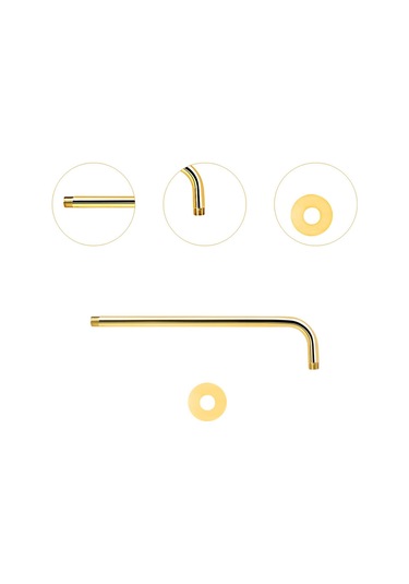 Suntek Duş Kolu Uzatma Kolay Kurulum Duvar Montajlı 33cm