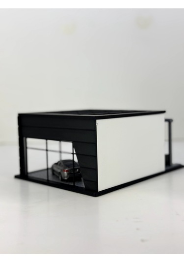 1/64 Ölçekli Range Rover Diorama Tasarımlı Araç Sergileme Garajı 3d Baskı