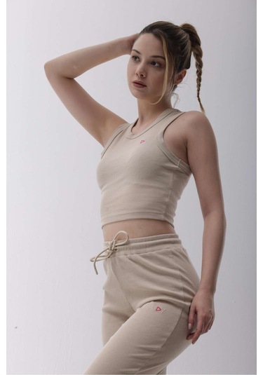 Kaşkorse Bej Fitilli Bra Bej