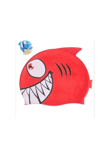 Dm Küçük Balık Desenli Çocuk Dalış Şapkası Silikon Kulak Koruma Yüzme Şapkası M Çok Renkli