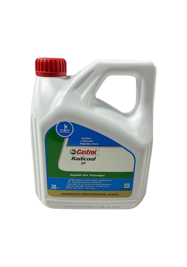 Castrol Radicool Sf Kırmızı Antifriz 3 Litre Organik 2025 Dolum