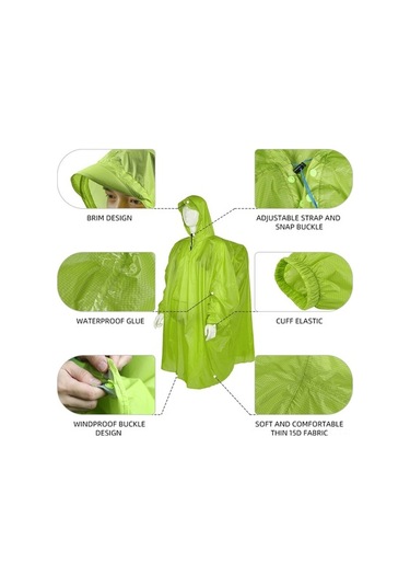 Ebitda Hafif Su Geçirmez Sırt Çantası Kapağı - Kamp İçin Mavi Mavi