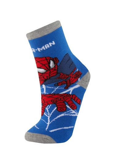 Defacto Erkek Çocuk Marvel Spiderman 2'li Pamuklu Kışlık Çorap A6340A8NSKR1 Çok Renkli
