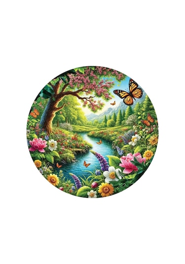 Monarkın Bahçesi 570 Parça Round Puzzle