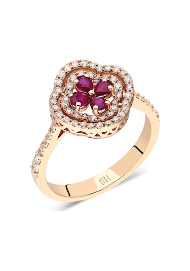 Siramücevherat Ruby Yüzük - Rose