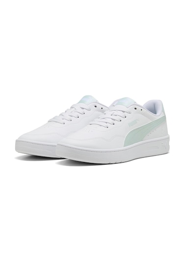 Puma Court Lally Beyaz Kadın Sneaker Beyaz-su Yesılı Beyaz - Su Yeşili