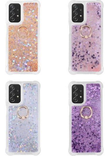 Galaxy Uyumlu A23 Kılıf Tchs Milce Kapak - Mor Mor