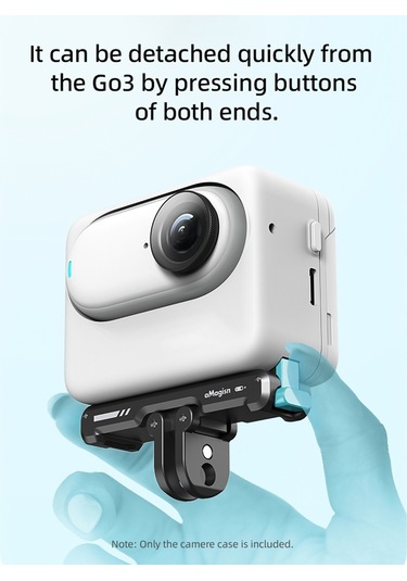 Amagisn Ag11 Aksiyon Kamerası İçin Manyetik Hızlı Çıkarma Montaj Tabanı Manyetik Plakalı Alüminyum Alaşımlı Kamera Montajı Evrensel 1/4 İnç Arayüz Ve Spor Kamera Adaptörü Insta360 Go3 İle Uyumlu