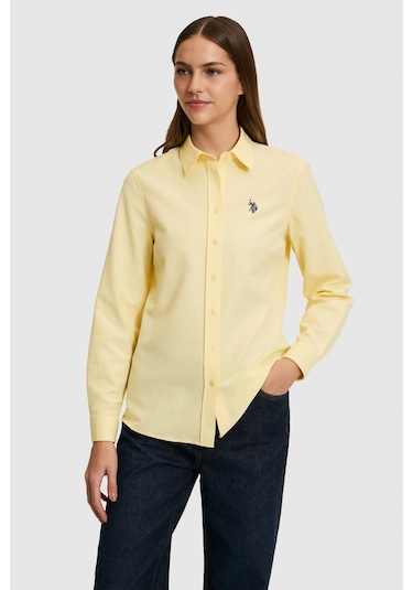 U.S. Polo Assn. U.s. Polo Assn. Kadın Açık Sarı Gömlek Basic 50324791-vr004 Açık Sarı