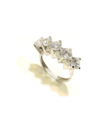 Beş Taş Yüzük 14 Ayar Altın (549209315)