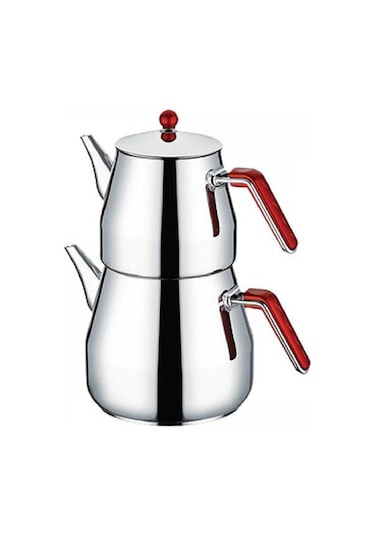 Kahramanlar KAH 1024 Prizma Mini Boy Çelik Çaydanlık  Gri