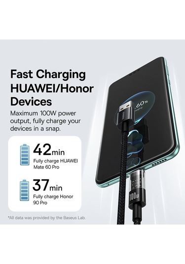 Pazly High-speed Charging Cable Baseus Cd Serisi Pd 00100w Usb-c Type-c 1m Length