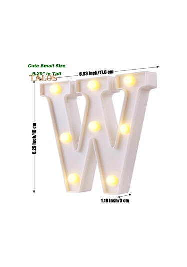 Tl Alfabe Mektubu Led Gece Lambası Lambası Açık Ev Kulübü Düğün Parti Duvar Dekor Y Sıcak Beyaz