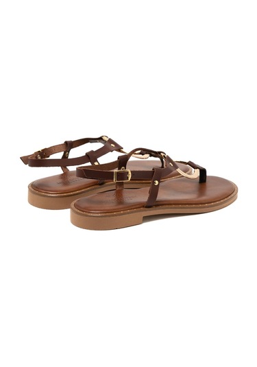 Myconian 148 Brown Kadın Sandalet 22081 - Kahverengi