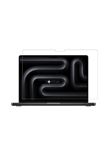Novstrap  Macbook Pro 14 İnç M4 A3401 A3112 A3185 İle Uyumlu Ekran Koruyucu Parlak Nano Film Karışık Çok Renkli